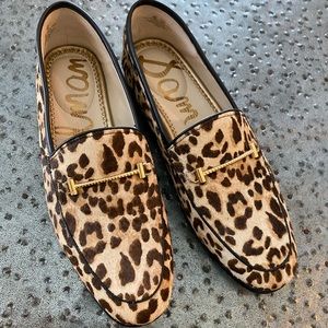 Sam Edelman, Size 8, Leopard Print Calf Hair Flats